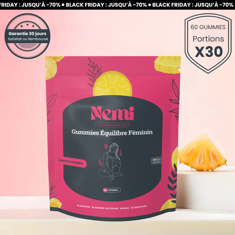 Gummies Équilibre Féminin - Ananas | 1 + 1 OFFERT